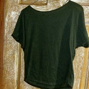 green t-shirt
